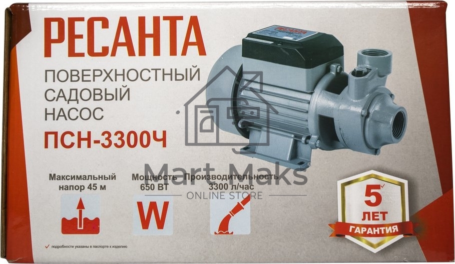 Поверхностный насос ПСН-3300Ч Ресанта
