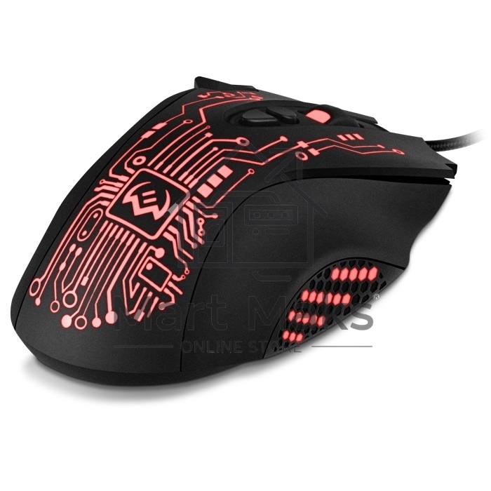 Мышь проводная SVEN RX-G715 черный, 3200 dpi, USB, кнопки - 8