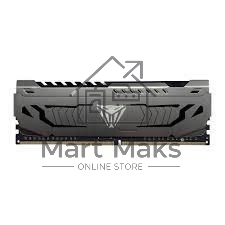 Оперативная память Patriot Viper Steel, DDR4, 16GB (1x16 GB), 3200 MHz, CL16, DIMM, радиатор, черный
