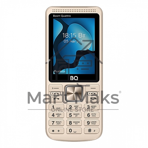 Мобильный телефон BQ 2455 Boom Quattro золотистый