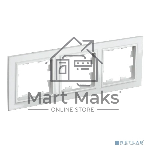 Рамка 3-мест. IEK BRITE РУ-3-БрБ бел.