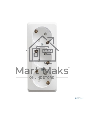 Розетка 3-м ОП Этюд 16А 250В защ. шторки с заземл. белый SchE PA16-012B