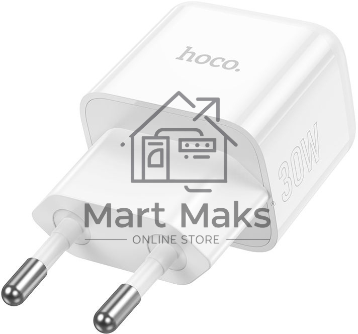 Сетевое зарядное устройство Hoco N32 Glory White 30W 3A+2A+1.5A (PD+QC+AFC) USB Type-C универсальное белый