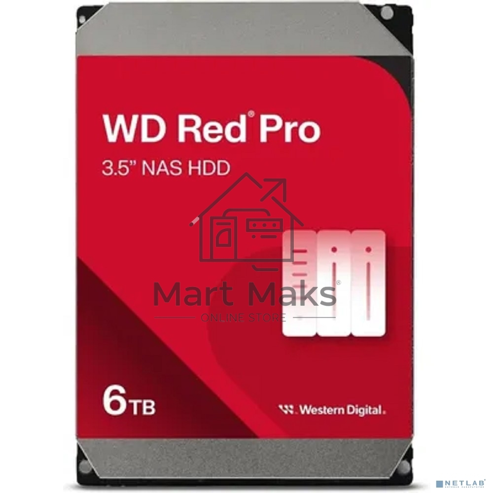 Жесткий диск WD Red Pro 7200 SATA3 6Tb 256Mb 
