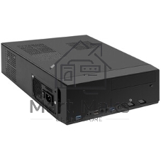 Компьютерный корпус Desktop ExeGate MI-208U2-M300 (mini-ITX/mATX, БП M300 с вент. 8см, 1хUSB+2хUSB 3.0, аудио, черный)