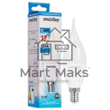 Лампа светодиодная Smartbuy 12W/6000/E14 (SBL-C37Can-12-60K-E14)
