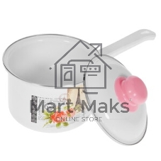 Ковш APPETITE SH05253 pretty 1,5 лиз нерж. стали. Объем 1,5л, размеры: 16х7,5 см, стекл. крышка, прутковая ручка,подар.коробка