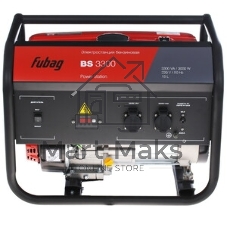 Электрогенератор бензиновый FUBAG BS 3300, 3.3 кВт, 74 дБ, 46.5 кг
