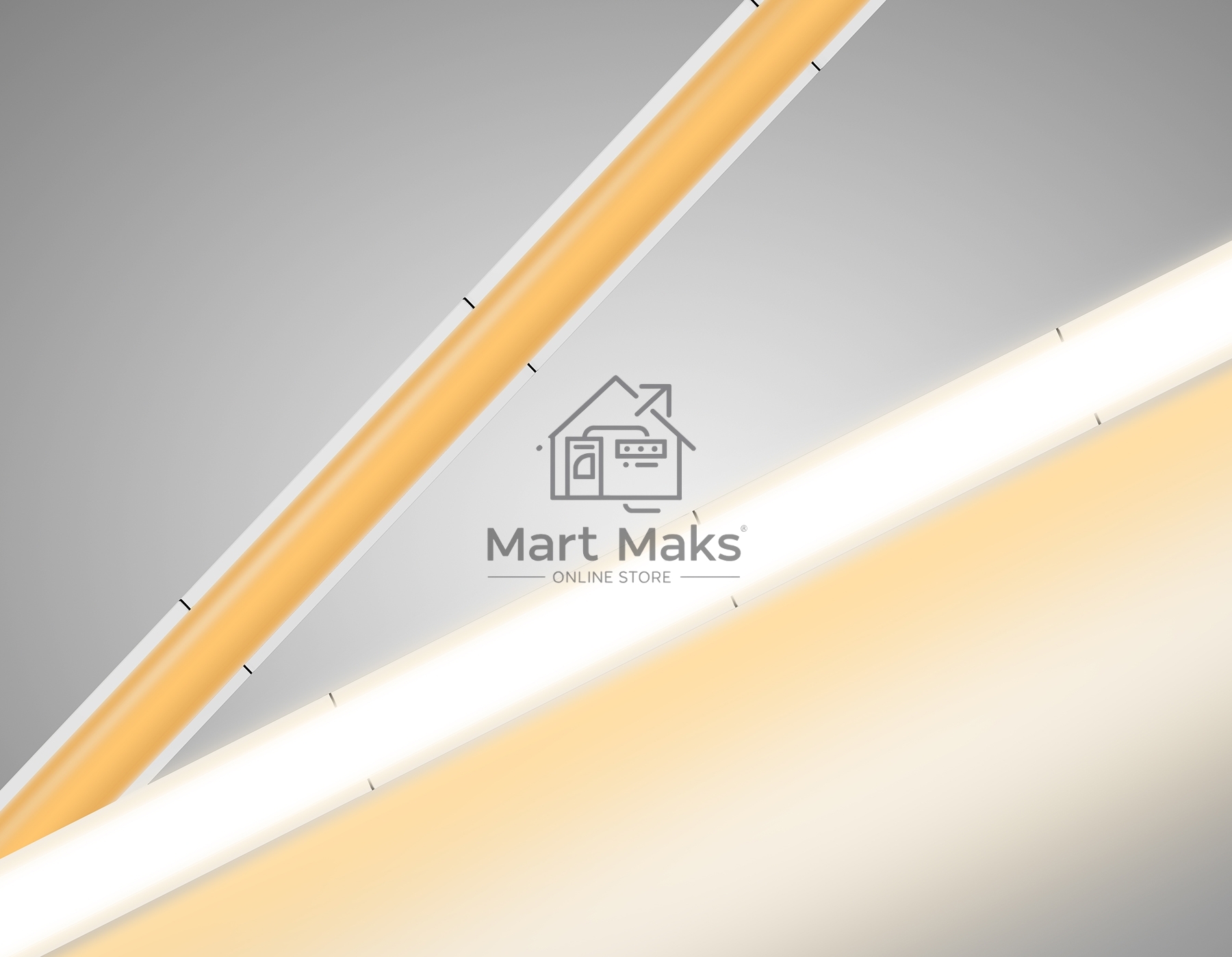Светодиодная лента Ambrella light GS4611 COB 400Led/10W m/ 24V IP20 3000K/ 5m*5mm*2.1mm (2 конт.)