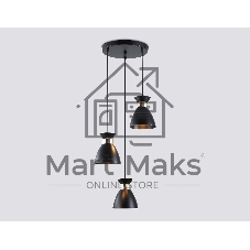 Светильник Ambrella light TR8470/3 BK/FGD черный/золото E27/3 max 60W D340*1000