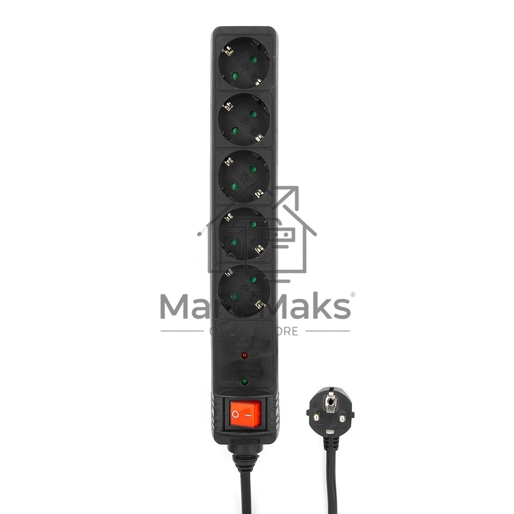Сетевой фильтр Energenie Сетевой фильтр SPG5-C-10 3m. 16А. черный