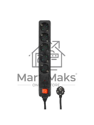 Сетевой фильтр Energenie Сетевой фильтр SPG5-C-10 3m. 16А. черный