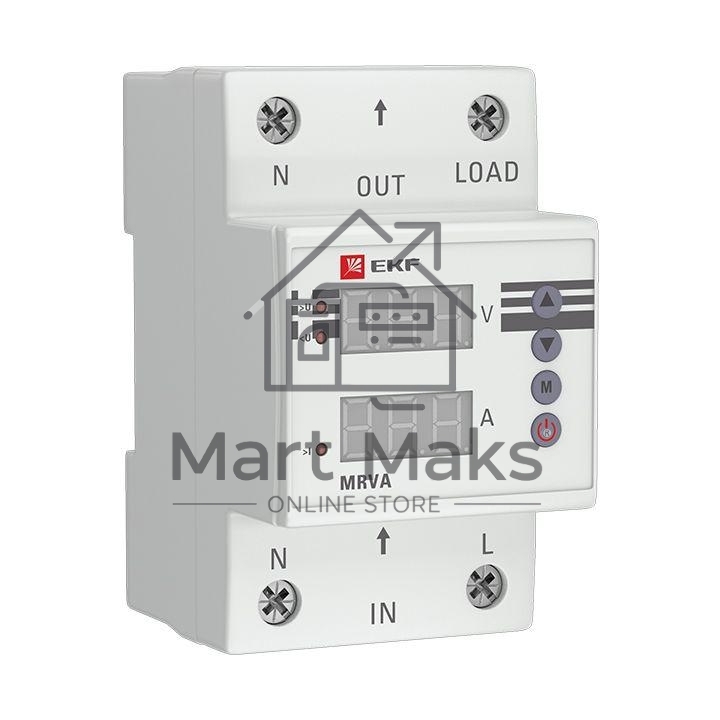 Реле напряжения и тока с дисплеем MRVA 63А PROxima EKF MRVA-63A