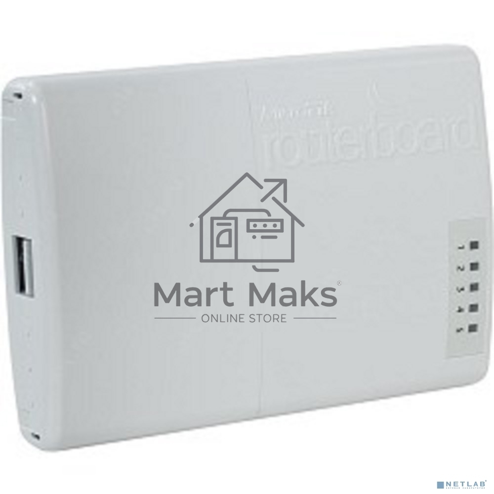 Маршрутизатор MikroTik RB750P-PBr2 PowerBox with 650MHz CPU, 64MB RAM, 5xLAN (four with PoE out), RouterOS L4, outdoor case, PSU, PoE, mounting set