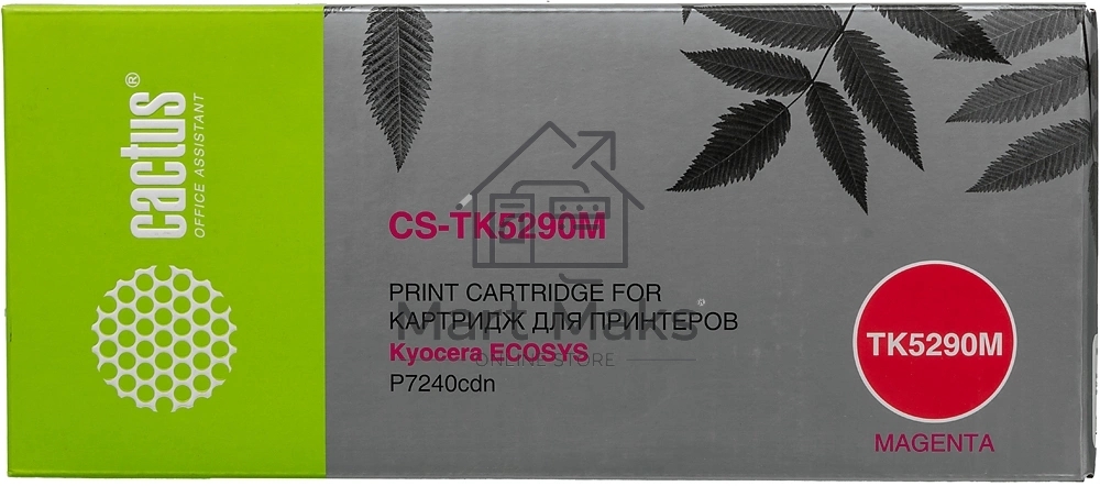 Картридж лазерный Cactus CS-TK5290M пурпурный (13000 стр.) для Kyocera ECOSYS P7240cdn