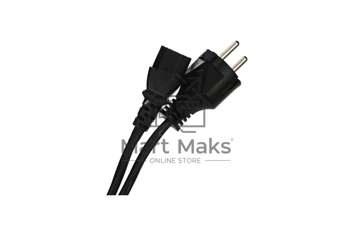 Кабель компьютер-розетка 220V EURO VDE 3G*1.0mm2 медь TELECOM TE021-CU 1,8м
