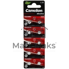 Батарейка для часов Camelion G 2 BL-10 Mercury Free (0%Hg), 396A/LR726/196 1.5 В