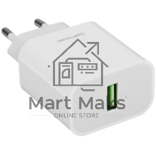 Сетевое зарядное устройство GoPower GPQC07 1USB 18W QC3.0 белый
