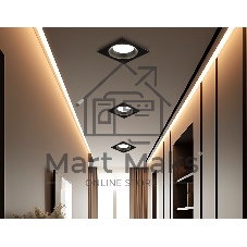 Светильник Ambrella light TN52339 SBK черный песок GX53 max 12W 115*115*25