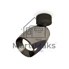 Комплект поворотного светильника Ambrella light XM1123001 DCH/SBK/PBK черный хром/черный песок/черный полированный MR16 GU5.3 (A2210, C1123, N7031)