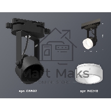 Светильник Ambrella light XT6602085 PBK/FR черный полированный/белый матовый MR16 GU10 (C6602, N6248)