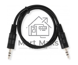 Кабель аудио Ningbo JAAC002-0.5 Jack 3.5 (m)/Jack 3.5 (m) 0.5м. черный