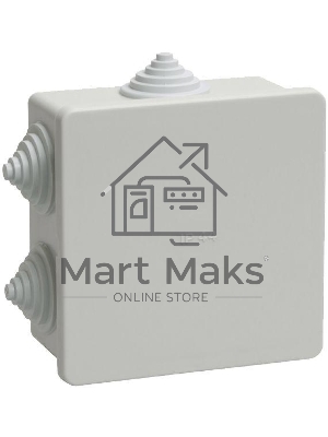 Коробка КМ41235 распаячная Iek UKO11-085-085-040-K41-44 для о/п 85х85х40 мм IP44 (RAL7035, 6 гермовводов)