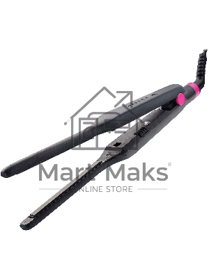 Щипцы для волос Galaxy Line GL 4522, черный, 30 Вт, керамическое покрытие рабочей поверхности, размер пластин 100х9 мм, нагревательный элемент с защитой от перегрева, температура 180°С, индикатор работы, петля для подвешивания, длина шнура 1,7