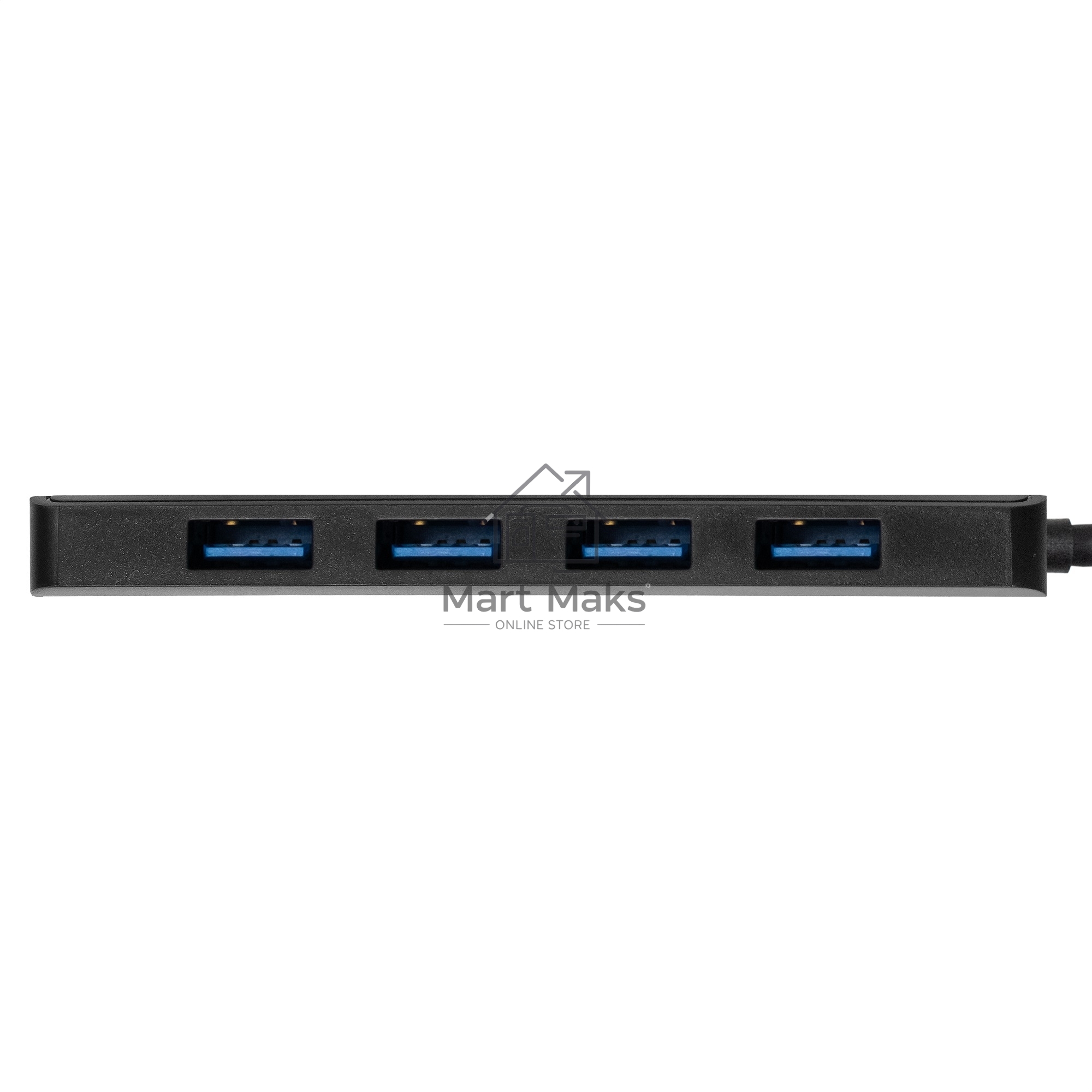 Хаб USB (концентратор) ExeGate DUB-4P/1 (кабель-адаптер USB3.0 --> 4xUSB3.0, Plug&Play, черный)