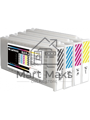 Картридж струйный Cactus CS-EPT41F4 T41F4 желтый пигментный (350 мл) для Epson SureColor SC-T5400M/SC-T3405/SC-T5405