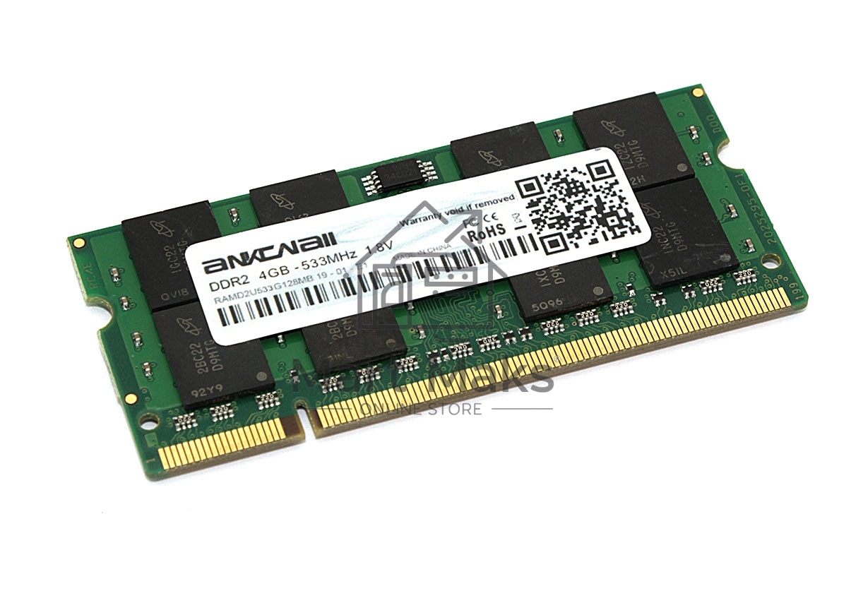 Оперативная память Ankowall, DDR2, 4GB (1x4GB), 533 MHz, CL4, SO-DIMM