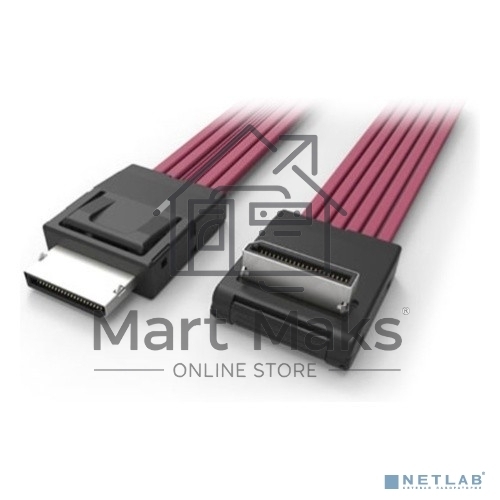 Кабель AXXCBL700CVCR 700 mm long, spare cable kit (1 cable included), straight OCuLink SFF-8611 connector to right angle OCuLink SFF-8611 connector