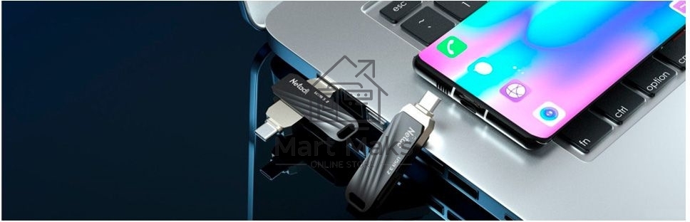 Флешка USB Netac US11 256GB USB3.0+TypeC Dual Flash Drive