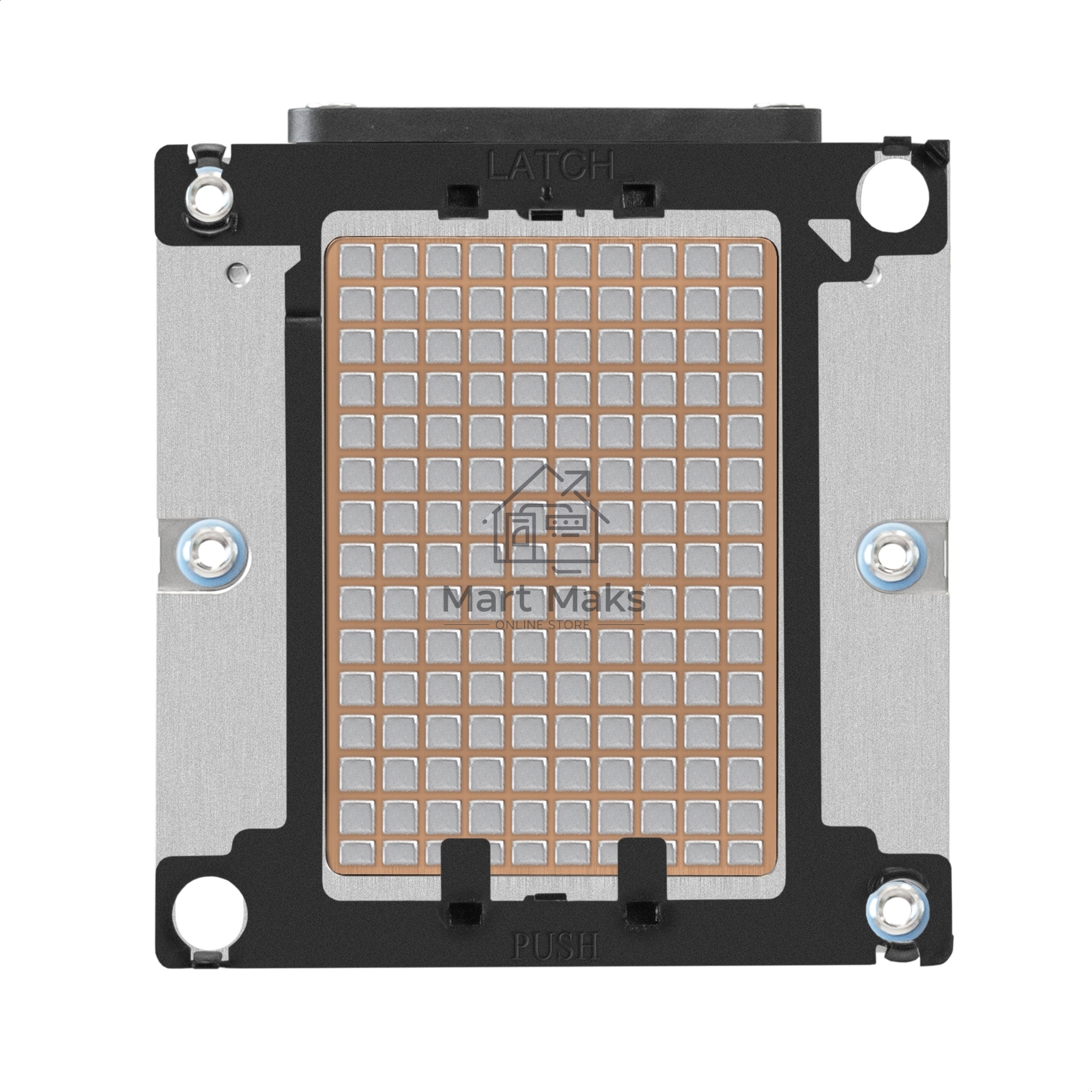 Кулер+направляющая планка ExeGate ESNK-P0068AP4.PWM.2U.3647.Cu + BKT-0126 (Al+Cu, 2U, 4 тепл. трубки, LGA3647, Square, TDP 205W, PWM, 2100-6800RPM, 2 ball bearing, 4pin, 52db, 430г, на винтах, с термопастой, в комплекте с направляющей планкой (back plate 