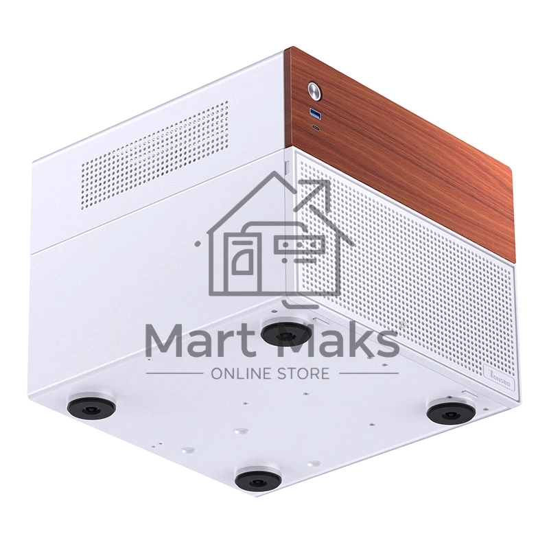 Корпус без блока питания JONSBO N4, Mini-Tower, 1x120mm, 1xUSB-A 3.0 + 1xUSB-C 3.2, SFX PSU Support, mATX, mITX White