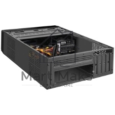 Компьютерный корпус Desktop ExeGate MI-208U2-M300 (mini-ITX/mATX, БП M300 с вент. 8см, 1хUSB+2хUSB 3.0, аудио, черный)