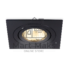 Встраиваемый поворотный точечный светильник Ambrella light TN102622 BK черный GU5.3 92*92*28