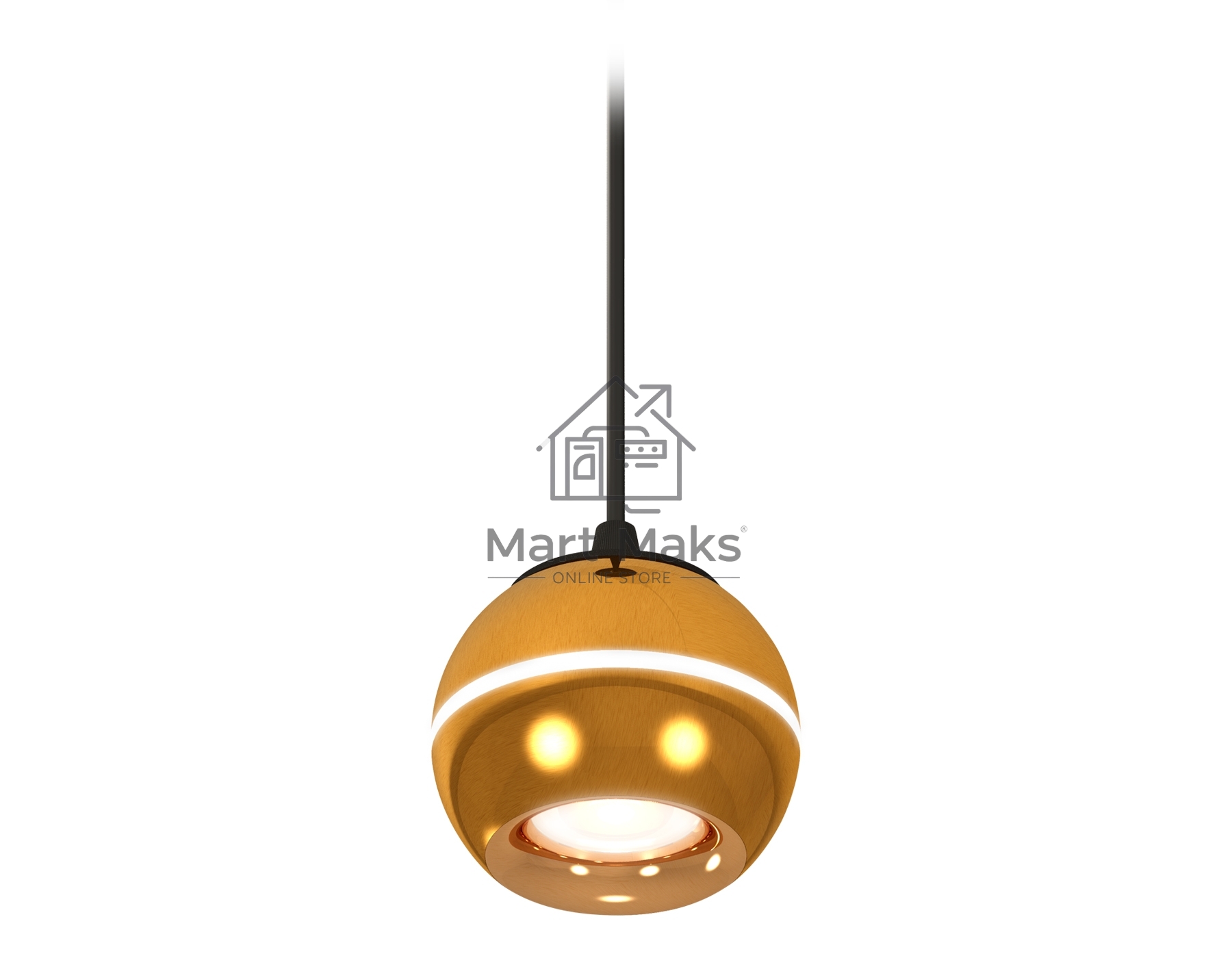 Светильник Ambrella XP1105001 PYG/SBK золото желтое полированное/черный песок MR16 GU5.3 LED 3W 4200K(A2302,C1105,N7014)