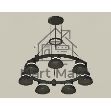 Светильник Ambrella light XR92051401/7 SBK/FR черный песок/белый матовый GX53 (A9205, C9238, N8141)