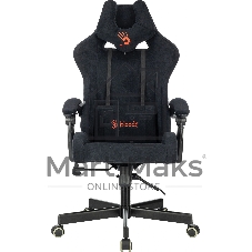 Кресло A4Tech Bloody GC-560 черный, ткань, 150 кг, подголовник, регулируемые подлокотники, механизм качания
