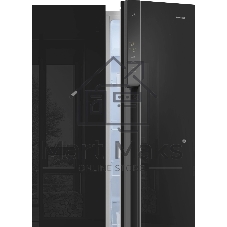 Холодильник Weissgauff WSBS 500 Inverter NoFrost Black двухкамерный 270/180л морозилка слева, No Frost, Side by Side