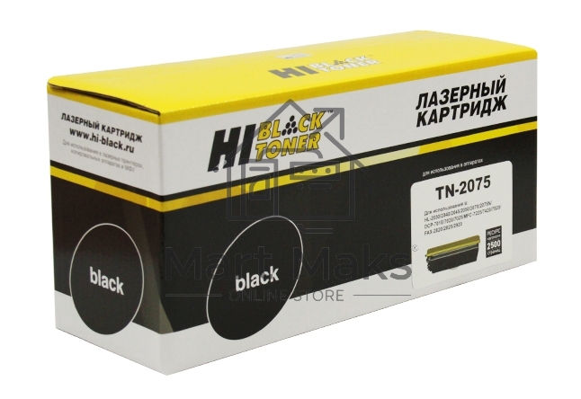 Расходные материалы Hi-Black TN-2075 Картридж лазерный Hi-Black для Brother 2030/2040/2070, 2500 стр.