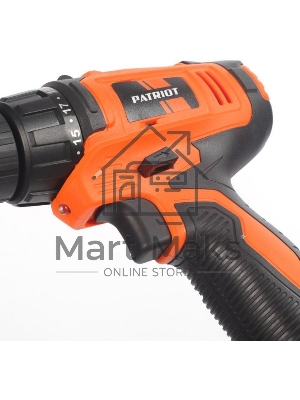 Дрель-шуруповерт аккумуляторная Patriot BR 104Li, Аккумуляторная, 12В, 2 АКБ, Кейс