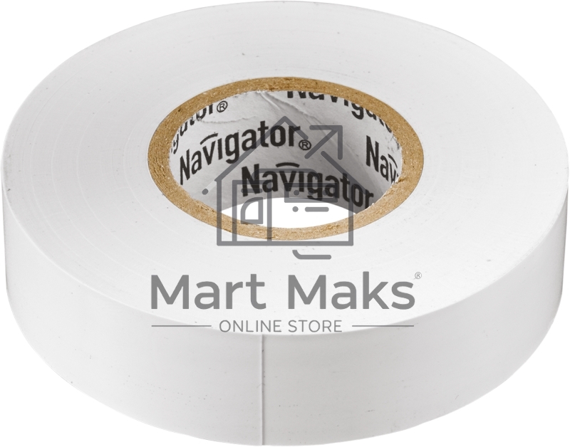 Изолента ПВХ 15мм (рул.20м) бел. NIT-B15-20/WH Navigator 71102
