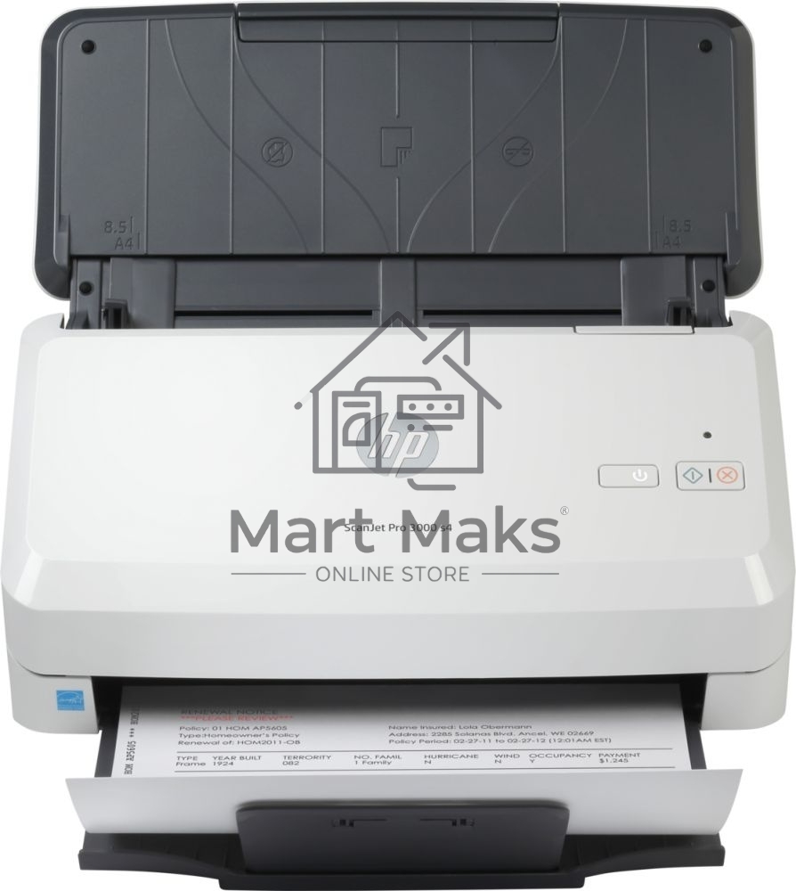 Сканер HP ScanJet Pro 3000 s4 Scanner, 1y warr, (replace L2753A)
