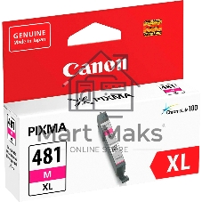 Картридж струйный Canon CLI-481XL M EMB для TS6140/TS8140/TS9140/TR8540. Пурпурный. 466 страниц.