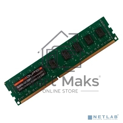 Оперативная память Qumo, DDR3, 4GB (1x4GB), 1333MHz, CL9, DIMM