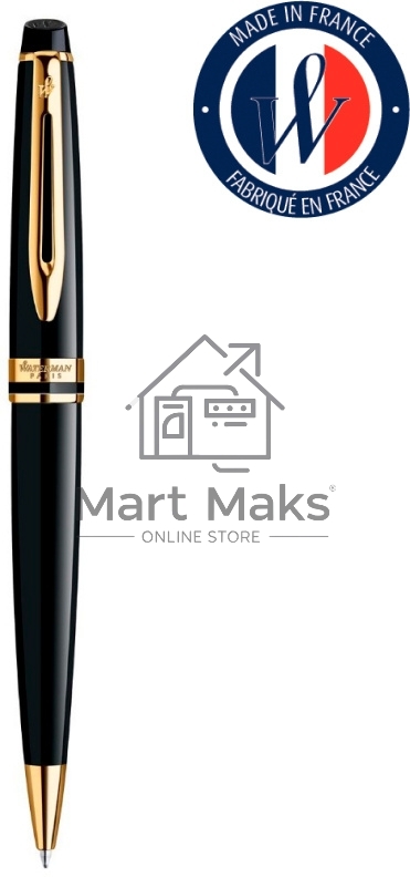 Ручка шариковая Waterman Expert 3 (CWS0951700) Black Laque GT M, синие чернила, подарочная коробка
