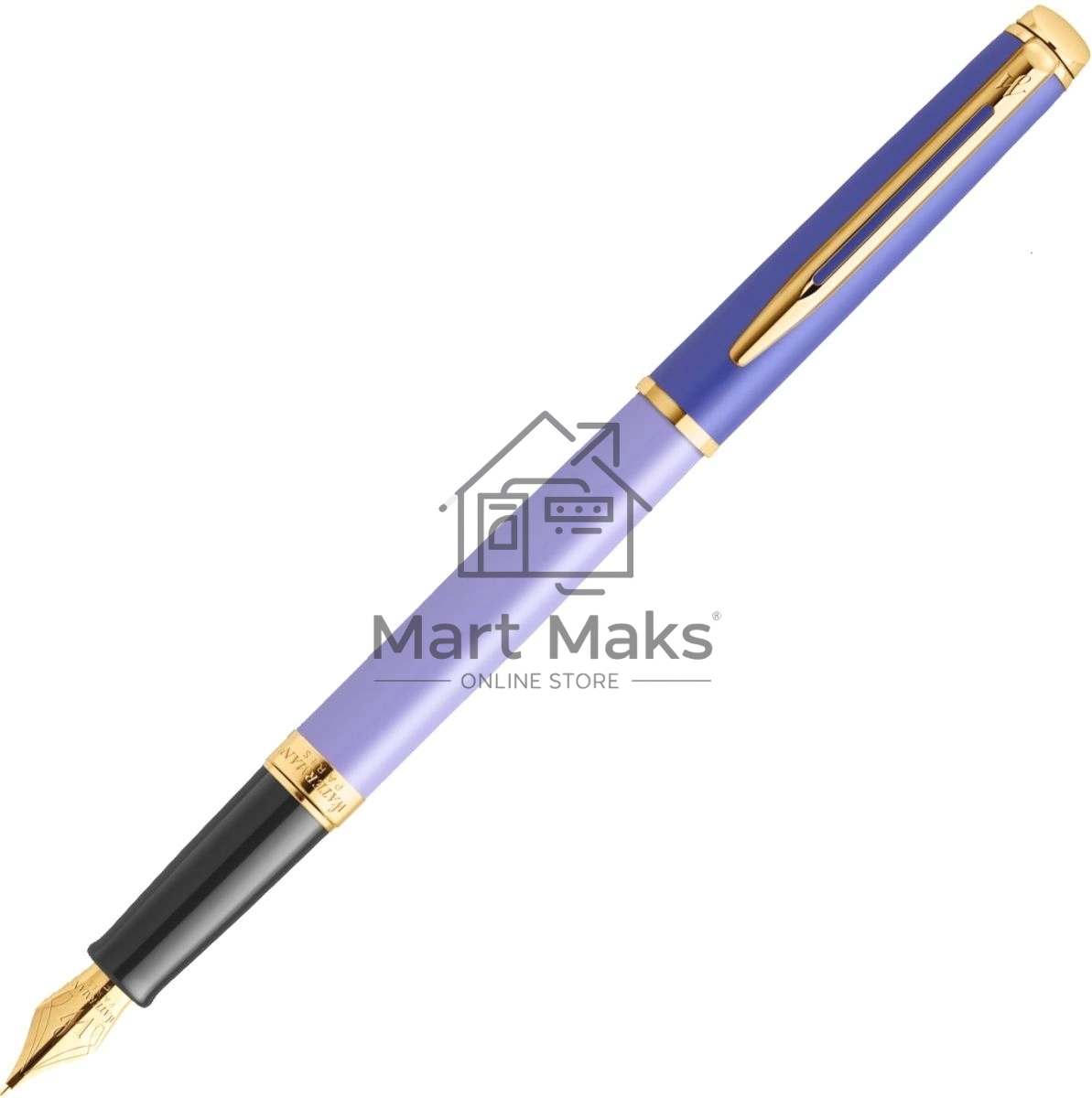 Ручка перьевая Waterman Hemisphere Colour Blocking (2179900) Purple GT сталь нержавеющая/позолота F, подарочная коробка