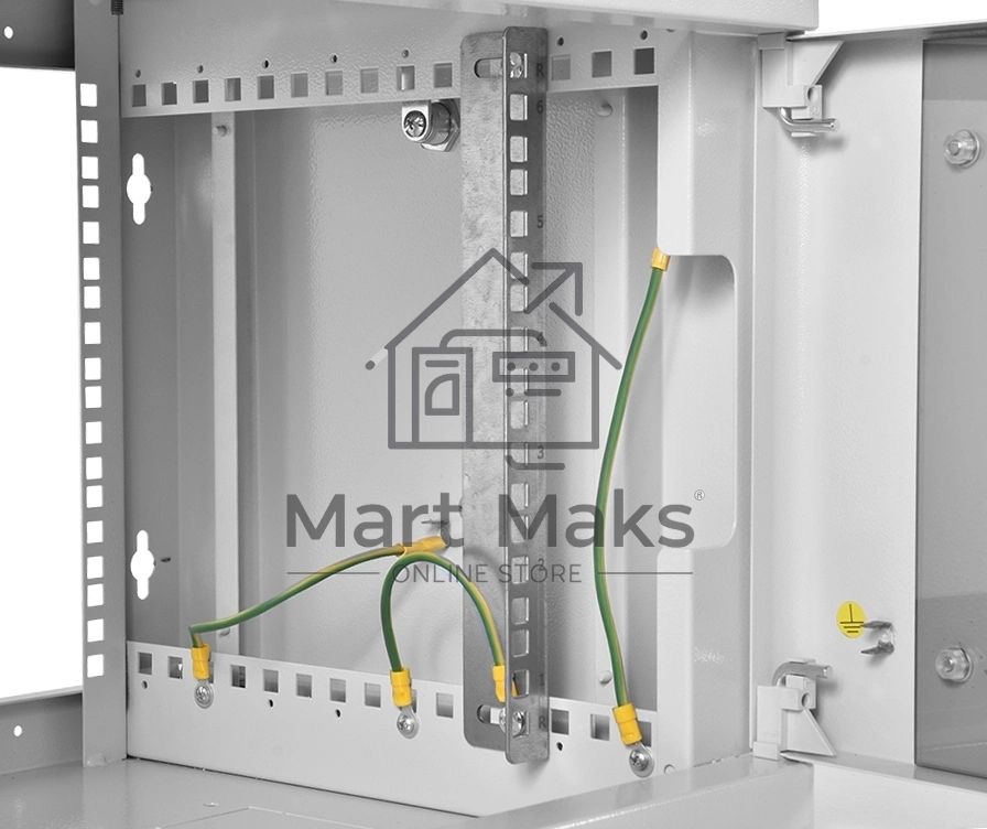 Шкаф коммутационный ЦМО (ШРН-6.350) настенный 6U 600x350мм пер.дв.стекл 200кг серый 300мм 180град.